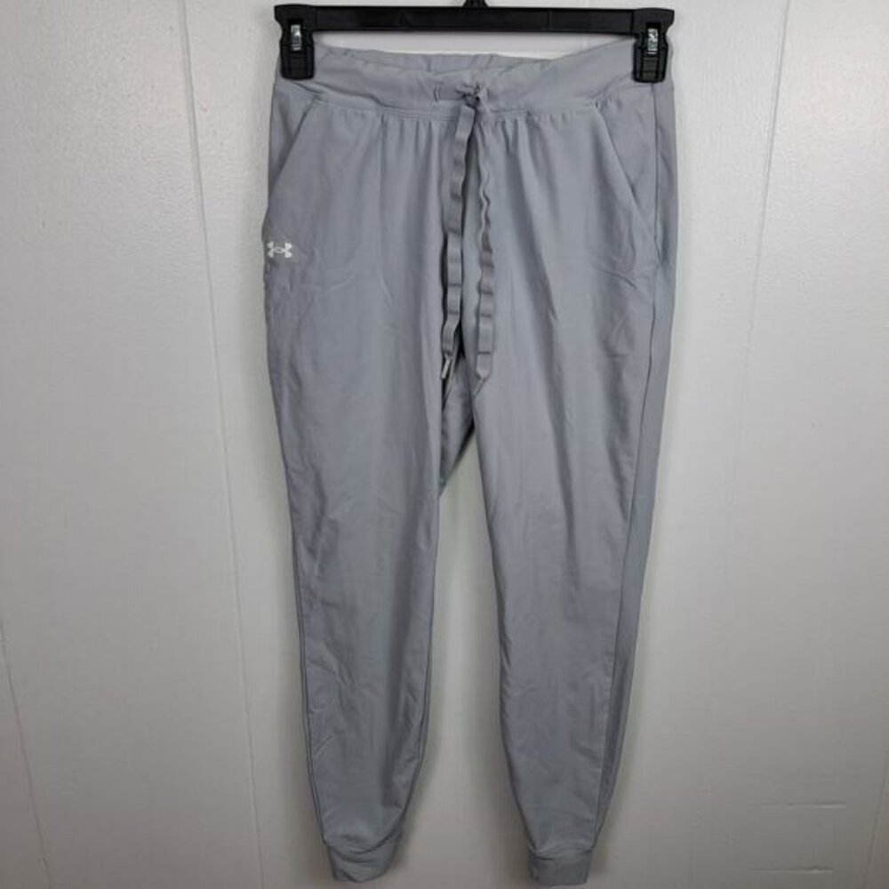 Under‎ Armour Women’s Joggers XS Gray Lightweight Pants Logo Drawstring